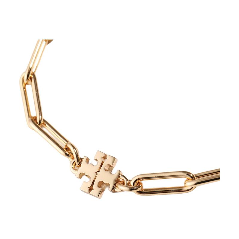 TORY BURCH Chain hollow decoration 18k gold plated brass bracelet women's gold 153643-720-gold F