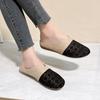 Fashion Beach Flat Comfortable Baotou Women's Slippers 2024 Spring and Autumn Fashion Letter Pattern Roman Slippers for Women zapatos