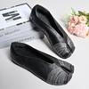 Wiosna Jesień Skóra Mikrofibra Dzielony Palec Damskie Mokasyny Plisowane Designerskie Niskie Obcasy Tabi Miękkie Podeszwy Płaskie Buty Codzienne