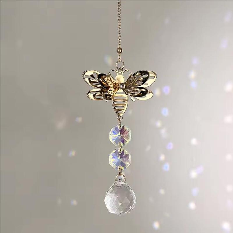 1pcs Rainbow Crystal Sun Catchers Window Hanging Crystals Snowflake Suncatcher for Windows Home Garden Craft Decoration