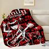 Blanket Flannel warm comfort  soft plush blanket for sofa living room office bedroom travel E-Emily Strange The book gift