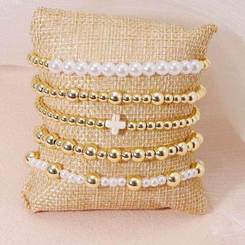 5Pcs/ Set Bohemia Minimalism Multilayer Love Heart Hollow Out Open Mouth Bracelet Set for Women Metal Chain Bangle Zircon Gifts