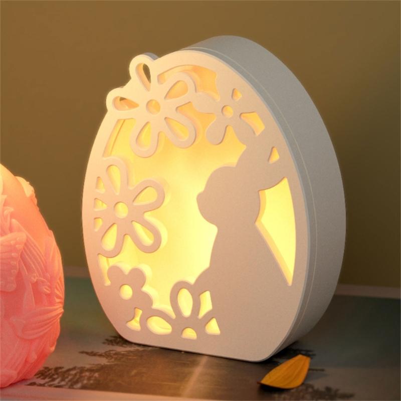 Hollowed Bunnies Silicone Candle Holder Molds for Making Tealight Holder Candle Stand Home Decoration Epoxy Resin Molds