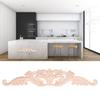 Long Design Wood Carved Applique 40x8cm Cabinet Furniture Decoration  Bed Door Decoration