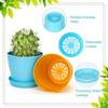 8 pièces Pots de Fleurs Pots à Fleurs Cadeaux de Jardinage Pot en Plastique pour Plantes Pépinière Pot pour Succulentes Jardinières pour Plantes d'Intérieur Petits Pots de Fleurs Jolis Pots de Fleurs