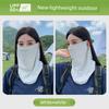Summer Sun Protection Mask for Men, Neck Gaiter, Ice Silk Headscarf, Full Face Sunshade with Ear Loops, Outdoor Driving Essential for Women