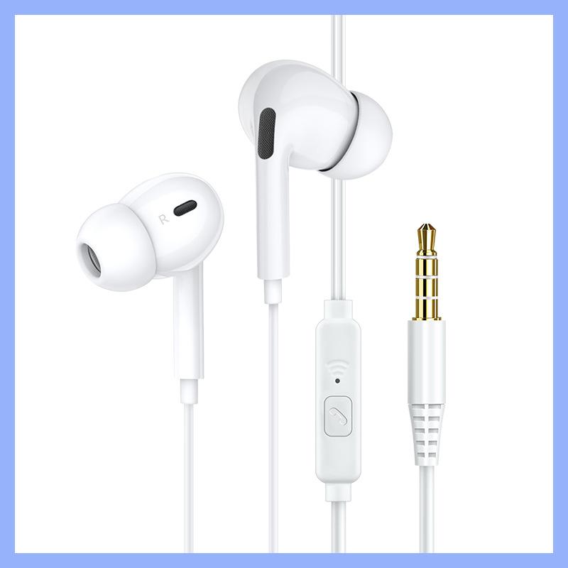 Wired call cell phone headset 3.5mm universal macaron color in-ear in-line control earbuds