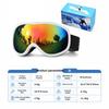 Ski Goggles for Men Women, Double Lens Anti-Fog Snowboard Goggles, UV Protection Winter Snow Sports Eyewear