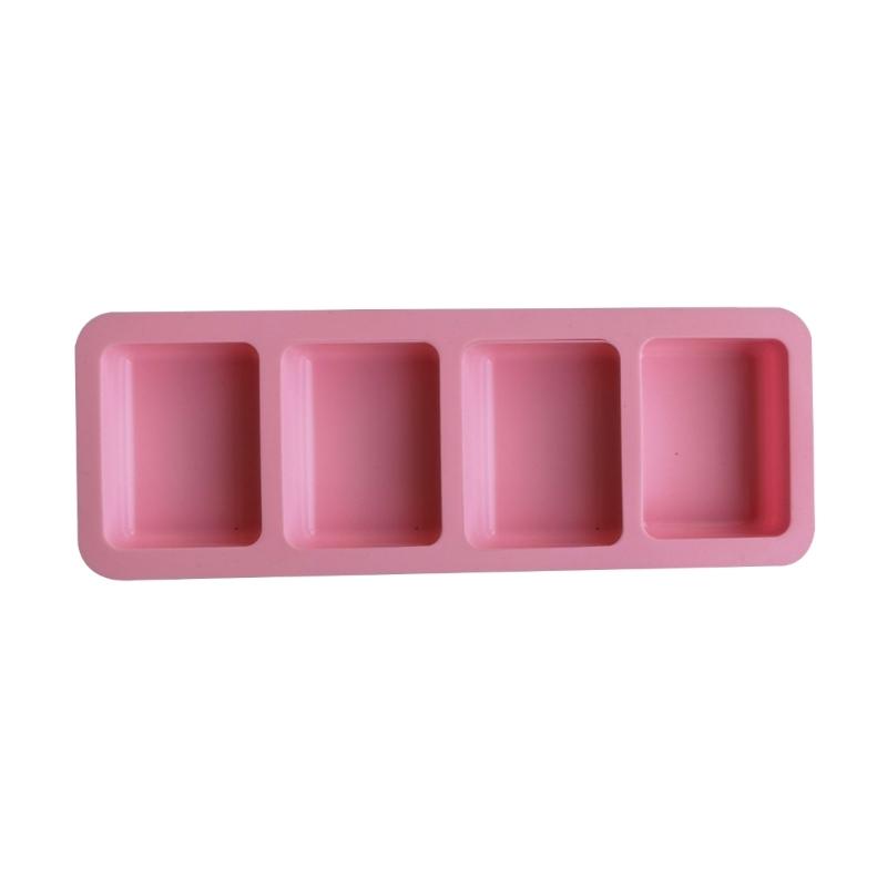 Square Soap Resin Molds Handmade Round Soap Silicone Moulds for DIY Making Lotion Bars Bath-Bombs Steamer Lotion Bars