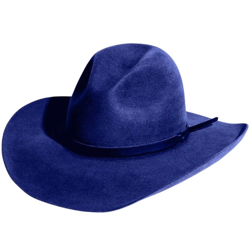 Wool Homburg Cowboy Hats Exotic Hat for Women Men Photo Props Western for Men Women Unisex Wear Headwear