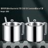Sanhe 316 Stainless Steel Moisture-Proof Seasoning Jars with Spoons