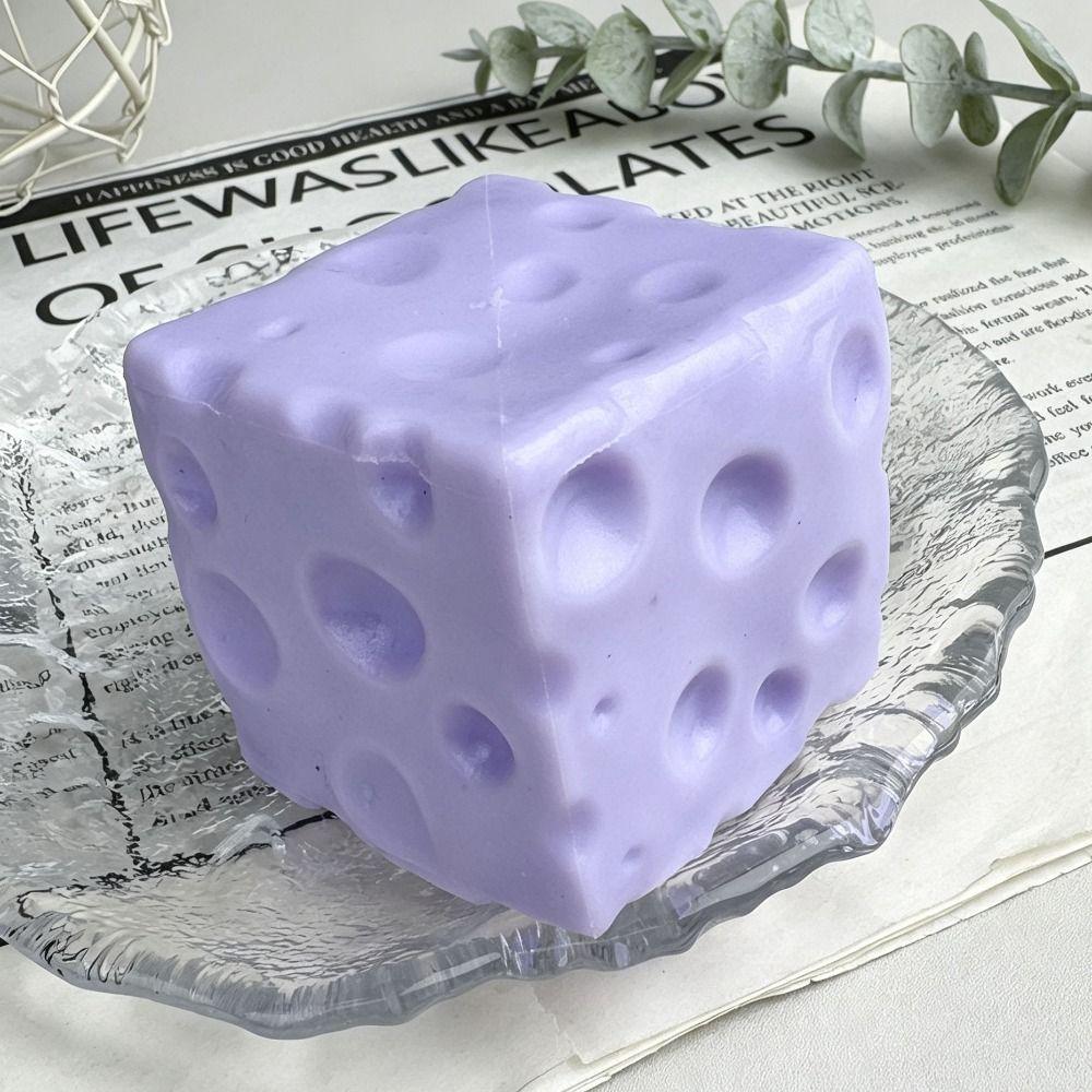 5cm Käsiger Squishy Spielzeug Superweiches Käse Slow Rebound Spielzeug Käse Quetschspielzeug Schreibtischspielzeug