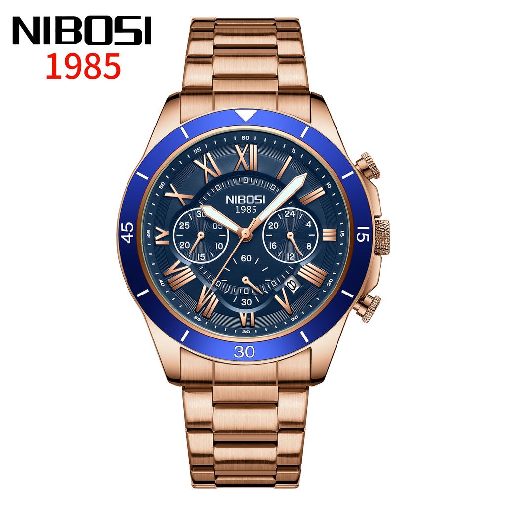 Men'S High-Value Business Watch, Three-Eye Six-Hand Chronograph Quartz Watch