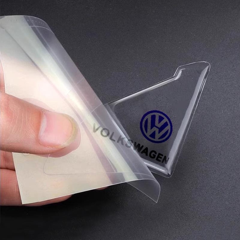 For Volkswagen 2/4pcs Car Door Corner Transparent Protective Stickers for VW Rline GTl R Golf 7 Polo Tiguan Passat Jetta Lavida Touran R32 MK4 EN1