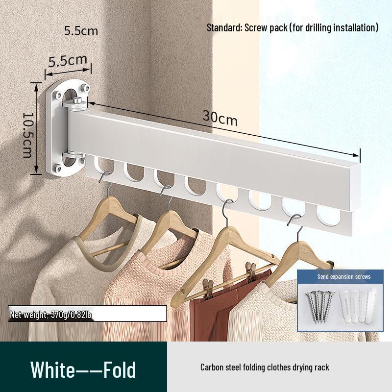 

Retractable Aluminum Clothes Drying Rack for Windows and Balconies