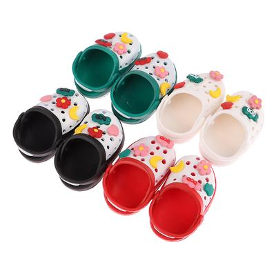 1Pair Dolls Shoes Mini Hole Sandals Beach Shoes Doll Accessories Toys