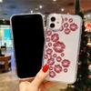 Sweet Romantic Kiss Red Lip Decoration Art Aesthetic Clear Phone Case For iPhone 17 16 15 14 13 12 11 Pro Max XS X 7 8Plus Cover