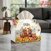 2D Flat 1pc, Tissue Box. Easter Egg Pattern Napkin Dispenser, Reusable, Daily Desktop Tissue Organizer, Suitable for Kitchen Living Room Bedroom Bathr
