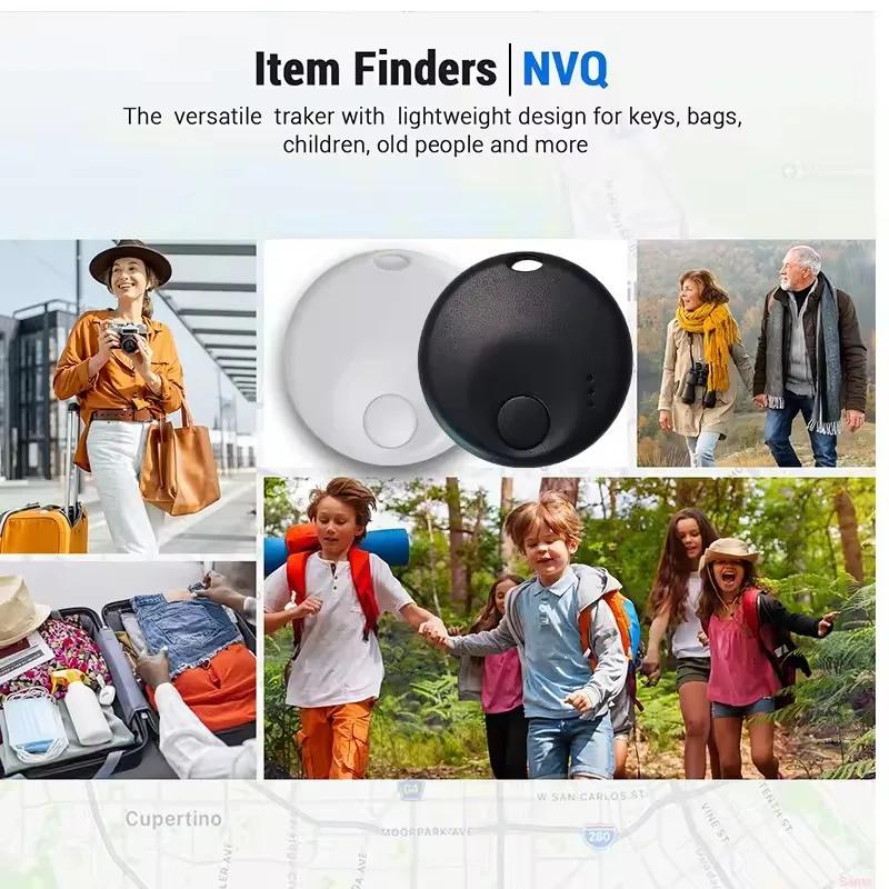 New Mini Smart Tag Bluetooth Tracker Works With Apple Find My iOS Only For Key Luggage Backpack Item Locator Device