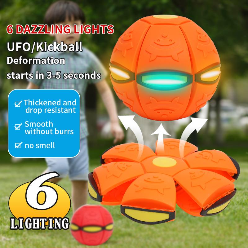 Deformable Flying Saucer Ball Magic Vent Toy For Kids Outdoor/indoor Parent-child Foot Pressure Relief Stress Decompression Gift