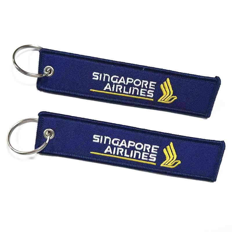 Double-Sided Embroidered Keychain: Personalized Polyester Bag Accessory Pendant