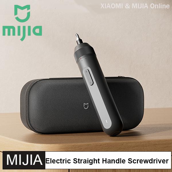 מברגה חשמלית חדשה MIJIA ידית ישרה מומנט מקסימלי 4N·m סוללה נטענת 2000mAh תאורת LED 18 יחידות ביטים מגנטיים ל-DIY ביתי