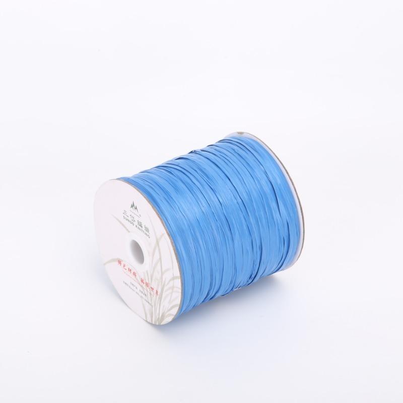 600M Matte Raffia Yarn 330g Artificial Plant Fibre Crochet Yarn for DIY Knitting Straw Hat Handbags Storage Household Items
