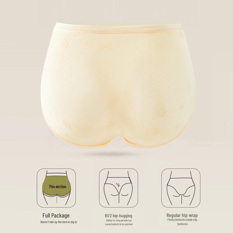 LANGSHA Women's Pure Cotton Antibacterial Briefs 4-Pack