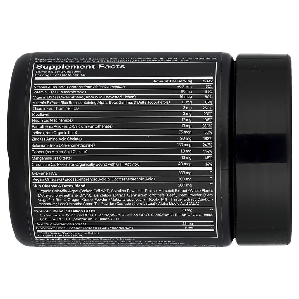 Clearface Vitamins+, 90 Veggie Capsules