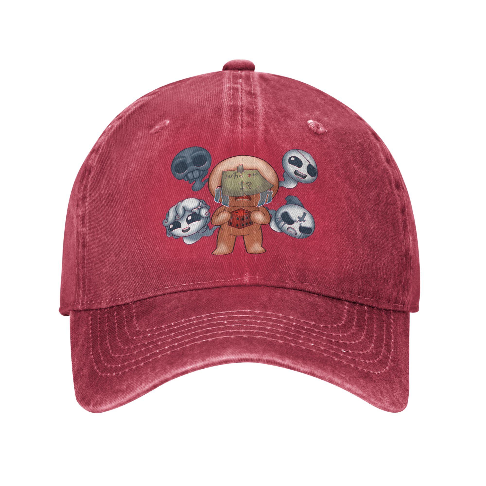 

Summer Who Is The Blinding Of Isaac Baseball Cap Sun Hot Sale Design Washed Trucker Hat Women Men Hiking Fishing Baseball Caps One Size красный