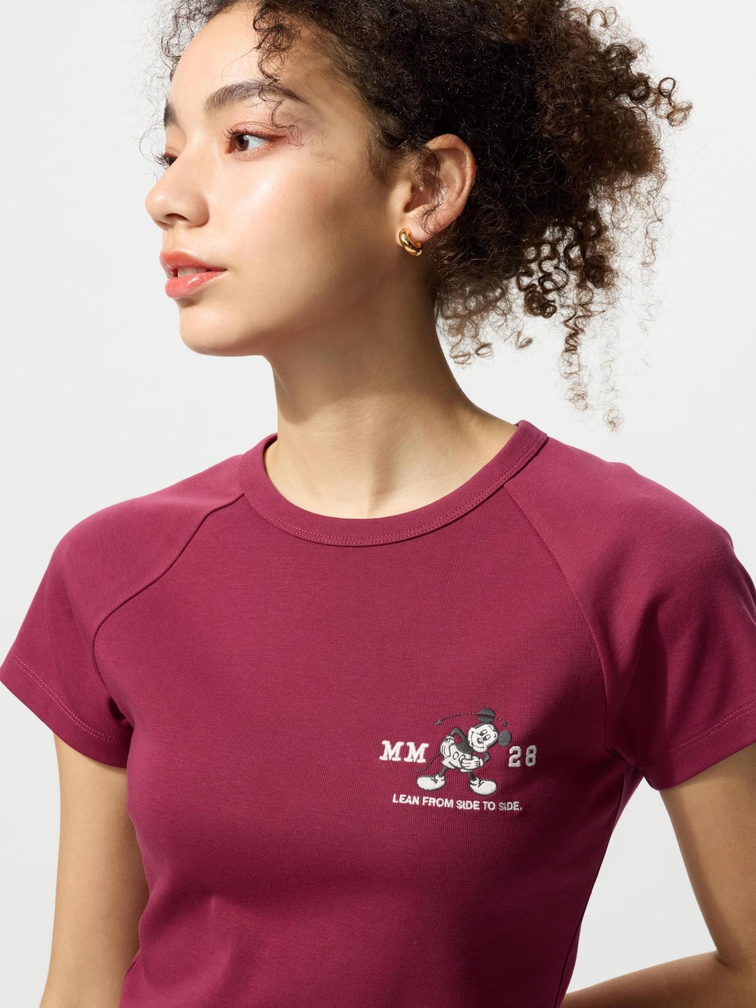 

Uniqlo Микки Друзья Спорт UT Графическая футболка с коротким рукавом D 17 RED/WOMEN XS