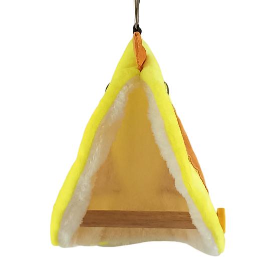 

Cute Bird Blanket with Hanging Rope Nest Bed Soft Comfortable Non-deformation Cuddle Nest Hanging Toy for Parrots Budgies Parakeets S жёлтый