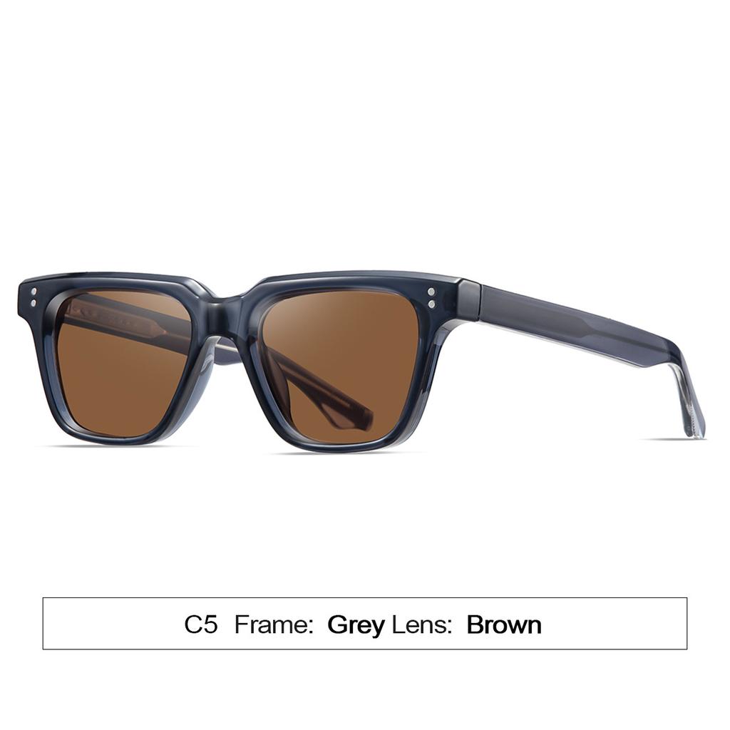 2026 New High-Quality Acrylic CP-Plugged Sunglasses Retro Square Frame Unique Trend UV Protection Eyewear Unisex Goggles