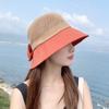 Japanese Bowtie Fisherman Hat Hollow Knitted Bucket Hat Sweet Bow Sun Hat  Travel