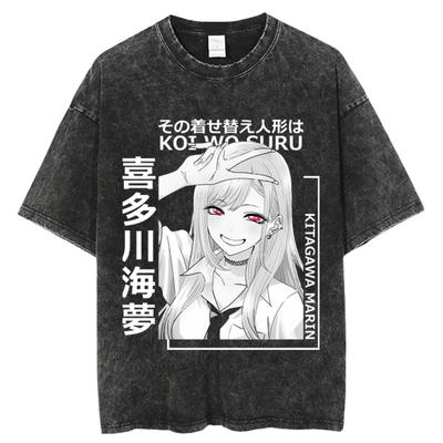 T-shirt Stampata Popolare Anime 'Il Mio Ragazzo alla Moda', T-shirt in Cotone Lavato di Alta Qualità per Uomo e Donna, Top Casual Harajuku
