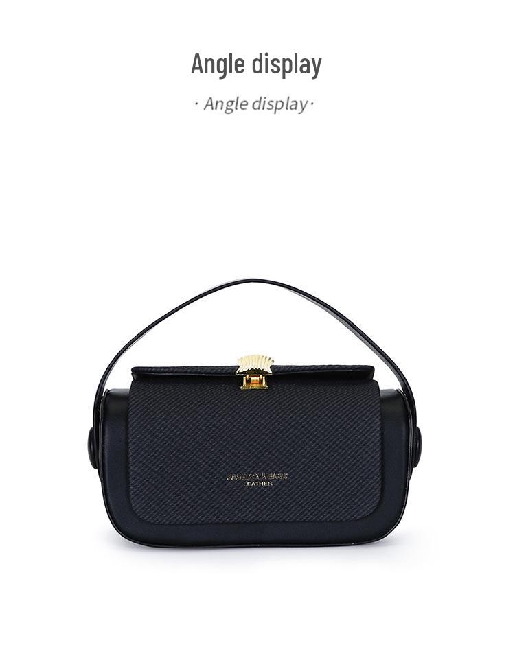 2025 Women's High-End Solid Color Handbag: Fashionable, Versatile Shoulder & Crossbody Bag