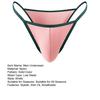 Pánské tanga spodní prádlo s nízkým pasem sexy G-strings tanga slim fit rychleschnoucí spodní prádlo s tričkem pro každodenní nošení, pracovní cesty