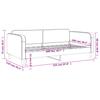 Vidaxl Sofa With Sleeping Function, Dark Gray, 100X200 Cm, Upholstered In Fabric