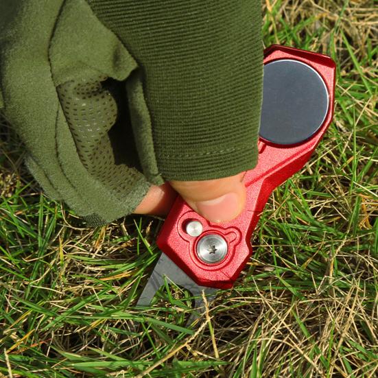 Golf Divot Repair Tool Foldable Heavy Duty Magnetic Ball Marker Sharp Button Stainless