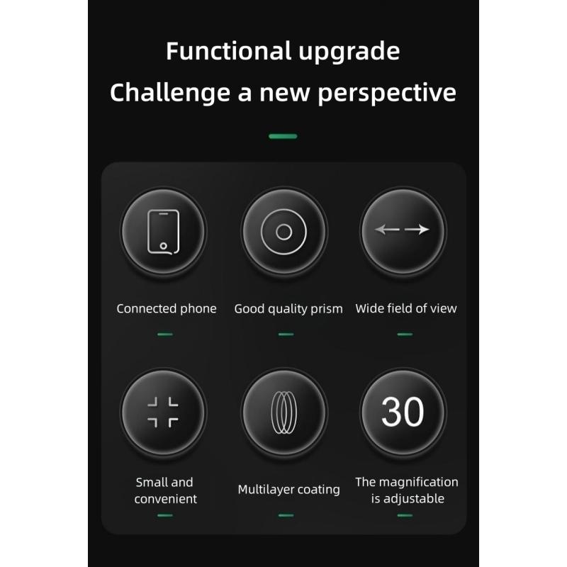 Outdoor Equipment 10-30x50 Powerful Monocular Longng Range Zoom Pocket Spotting Telescope Eyeglass BAK4 HD Handheld Optic