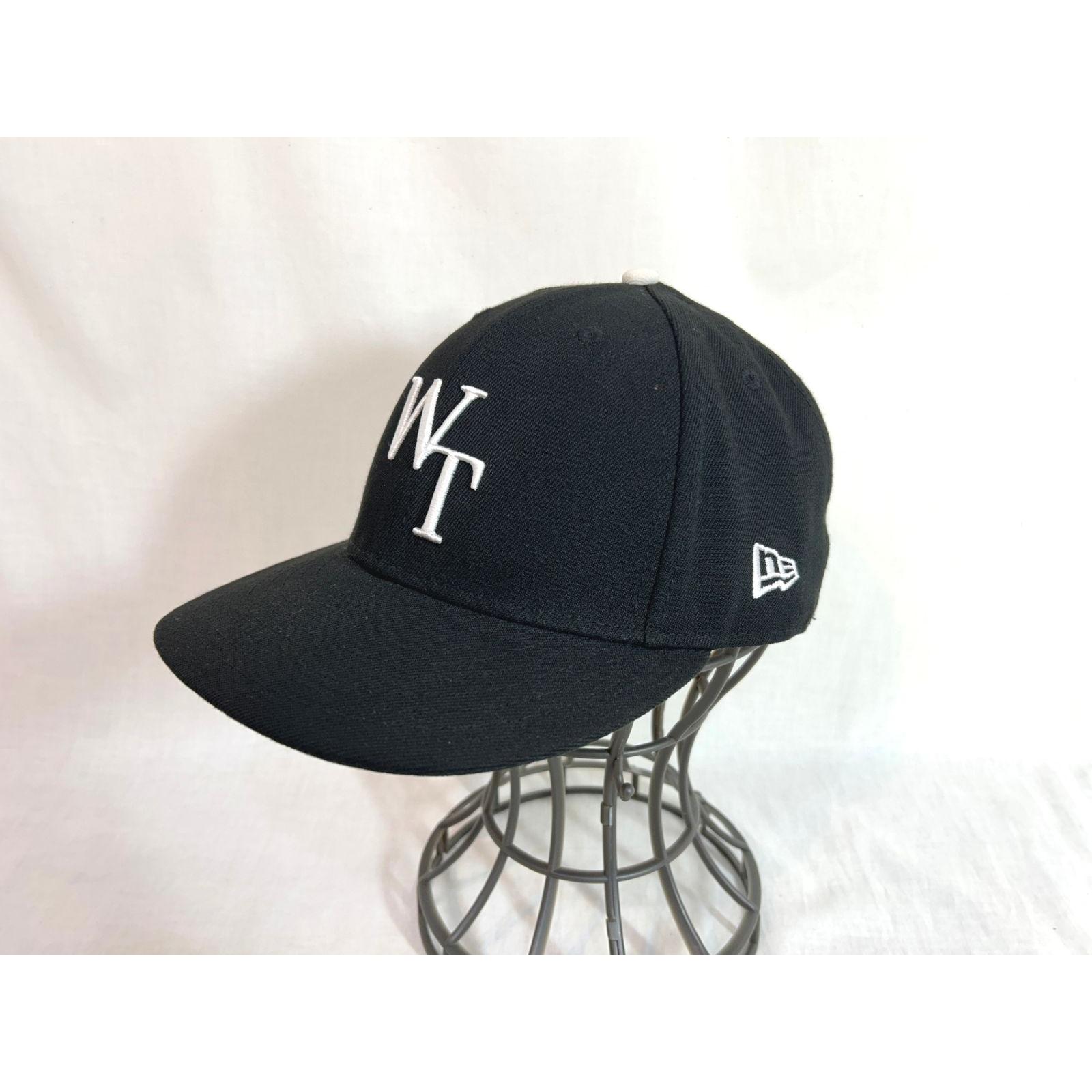 Used WTAPS  NEWERA (7 1/2) Black Collaboration Cap Hat Double Taps New Era K6-102