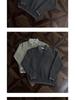 Herren V-Ausschnitt Retro-Stil Strickoberteil - Fake Zweiteiler, Winter Kragen, Lockerer Schnitt