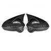 Car  Rearview Side Mirror Cover Fit For  Seat Leon MK2 1P Ibiza MK4 6J 2008-2017  Wing Cap Rear View Case Trim Carbon Fiber