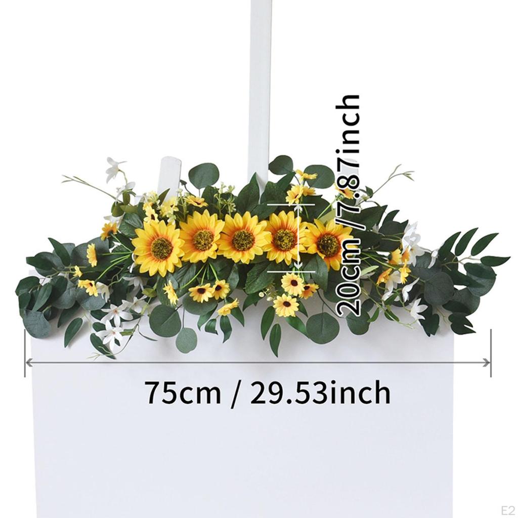 Wedding Arch Flower Garland Ornament Handcraft Decorative Craft Welcome Sign Backdrop Decor for