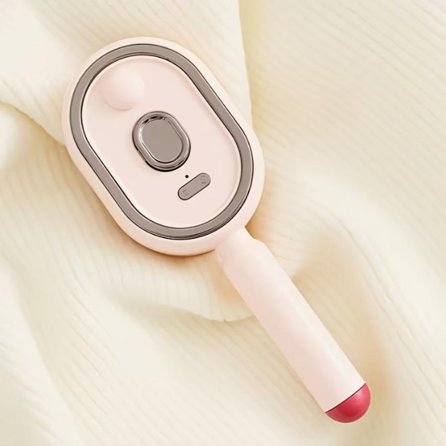 Elektrische Stoom Haarborstel, Ionische Hydraterende Ontklittingsborstel, Draagbaar Anti-Frizz Gladmakend Hulpmiddel voor Alle Haartypes