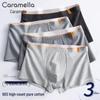 Caramella Men's 5A Antibacterial Cotton Boxer Briefs 3-Pack