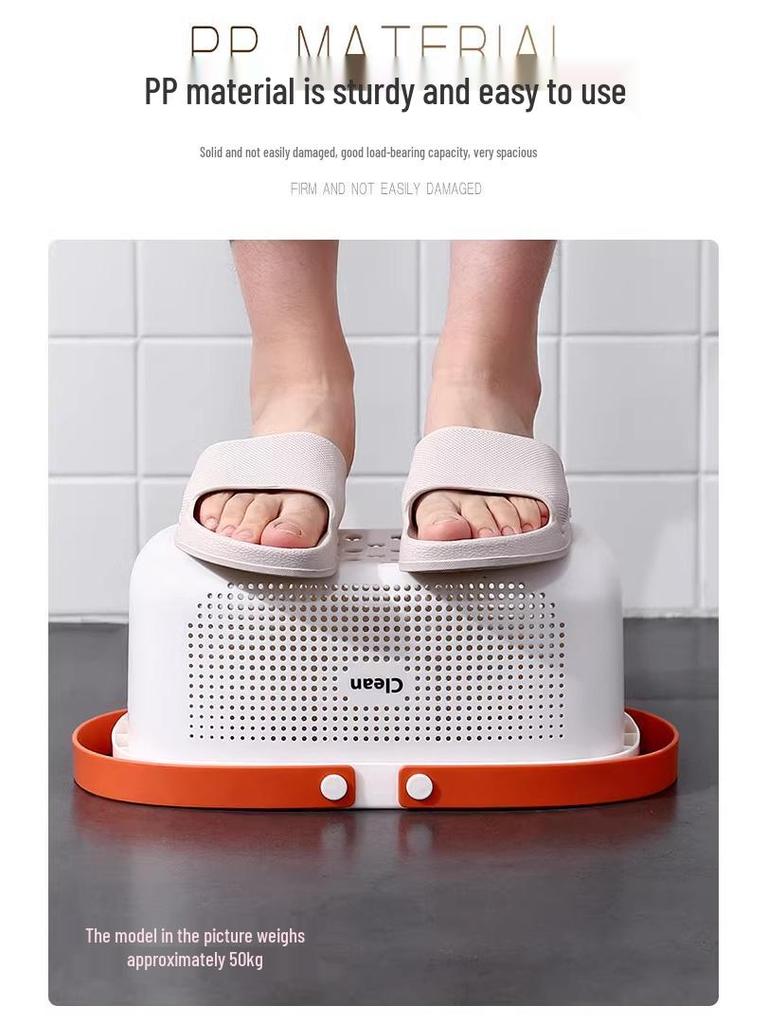 Handheld Bathroom Toiletries Basket - Large Capacity for Men's and Women's Bath Essentials
