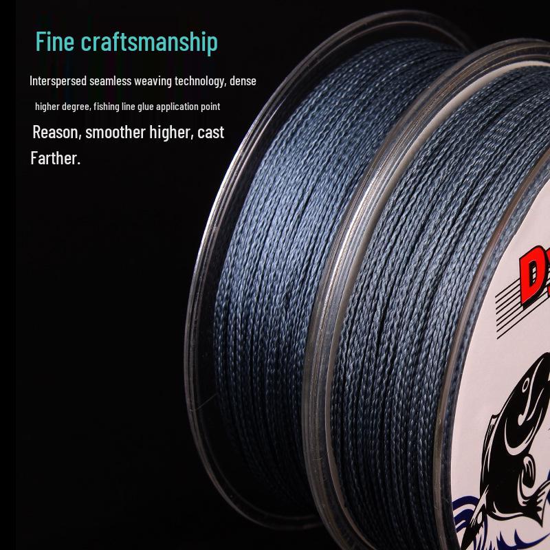Dyneema PE Braided Fishing Line - 100m, 4/8/9-Strand, Non-Nylon, Sea Fishing Tackle