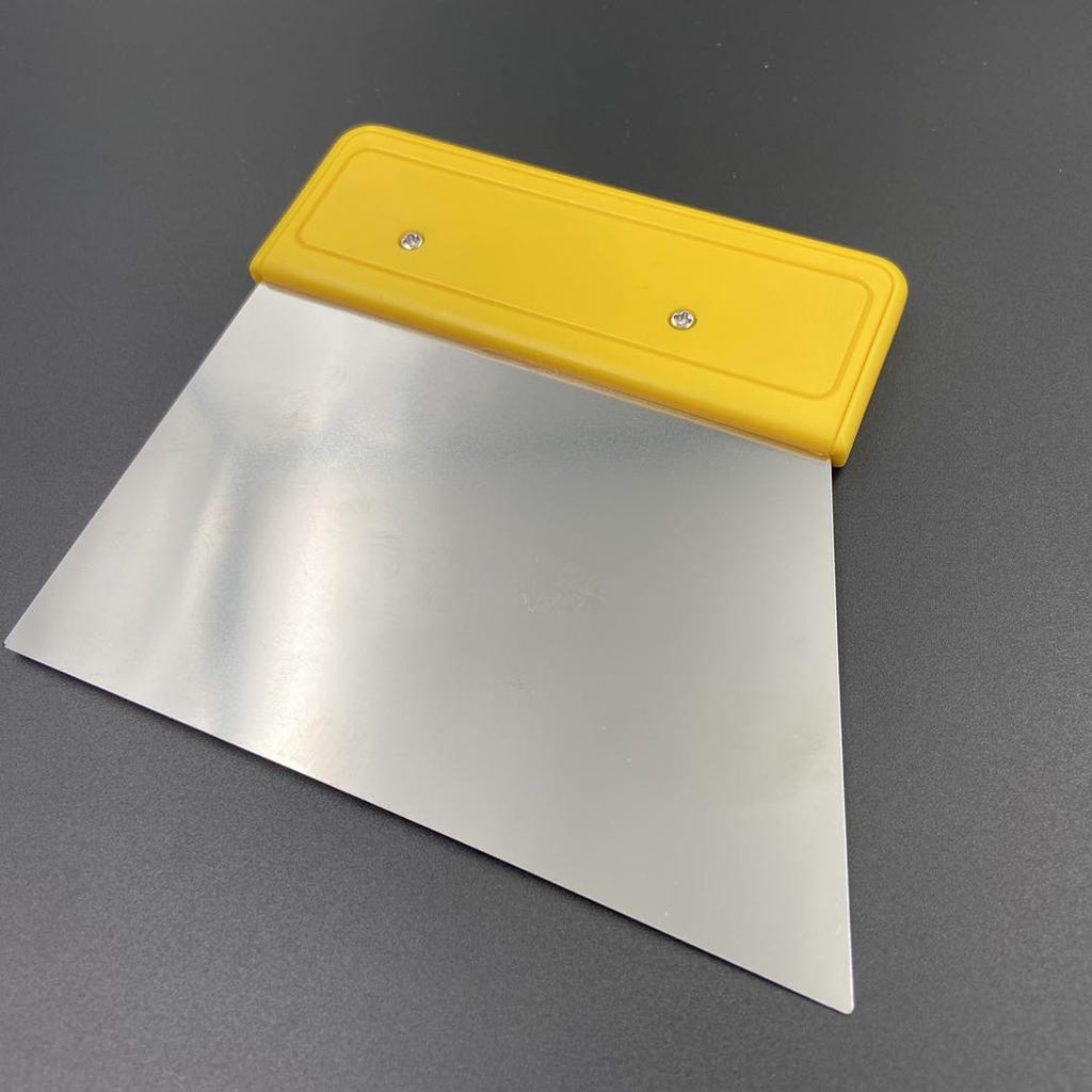 Yellow Stainless Steel Car Squeegee Vinyl Film Sticker Wrapping Tool Install Squeegee Scraper Vehicles Decal Tools
