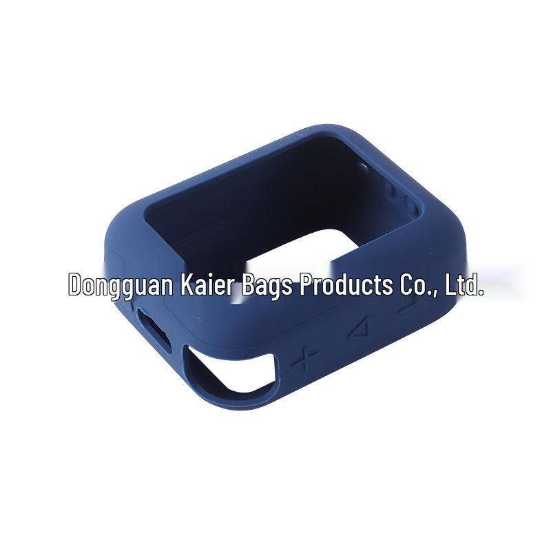 Gold Brick Soft Silicone Protective Case for JBL GO4 Speaker - Portable Outdoor Storage Bag